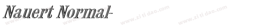 Nauert Normal字体转换